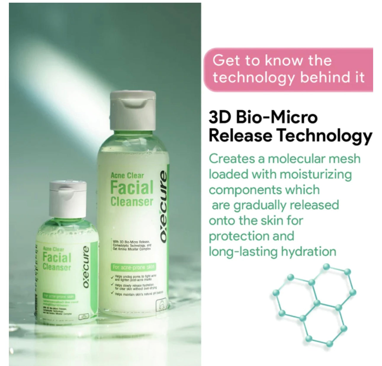 Oxecure - Acne Clear Facial Cleanser