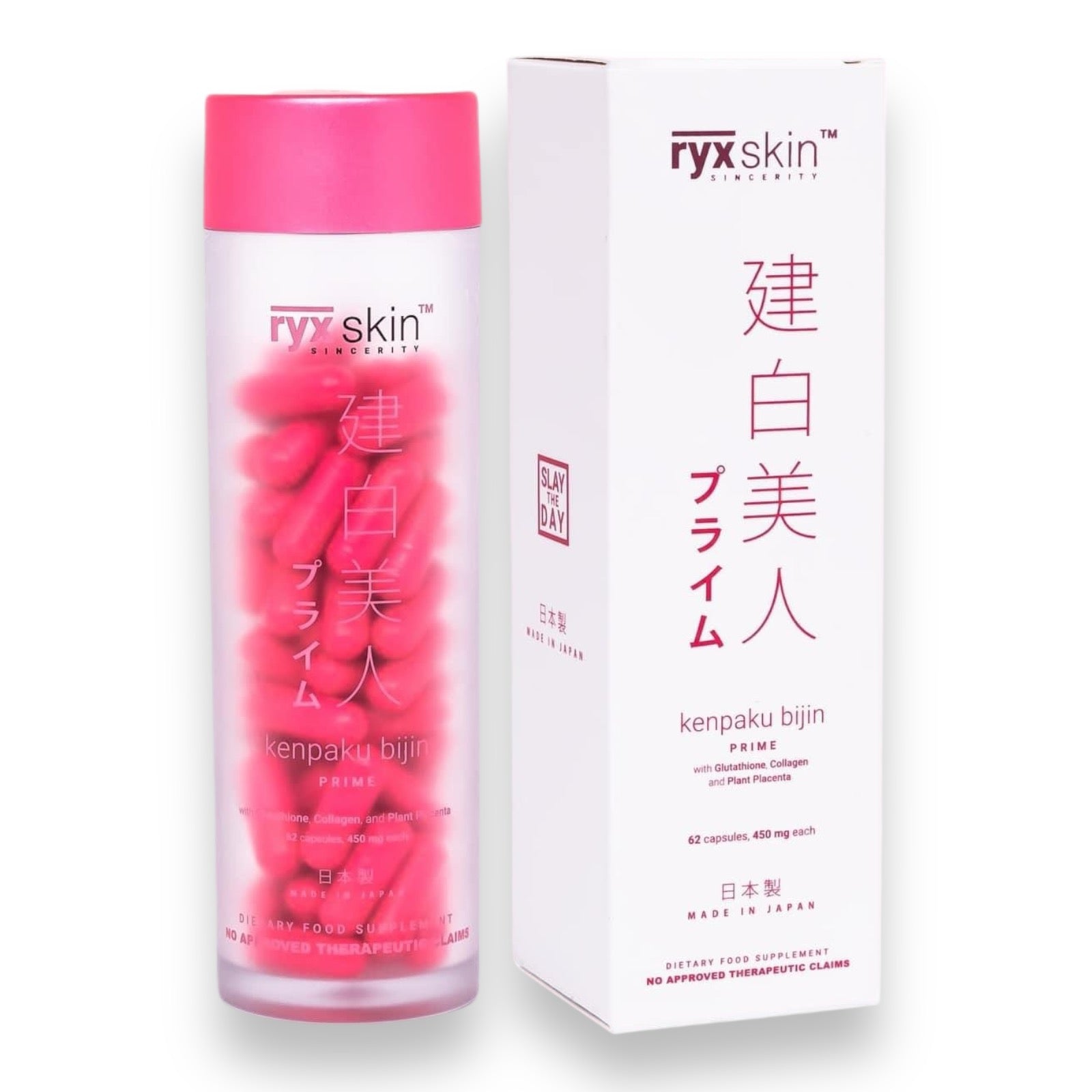 Ryx Skin Kenpakubijin Glutathione Capsul | 62 capsule | made in Japan