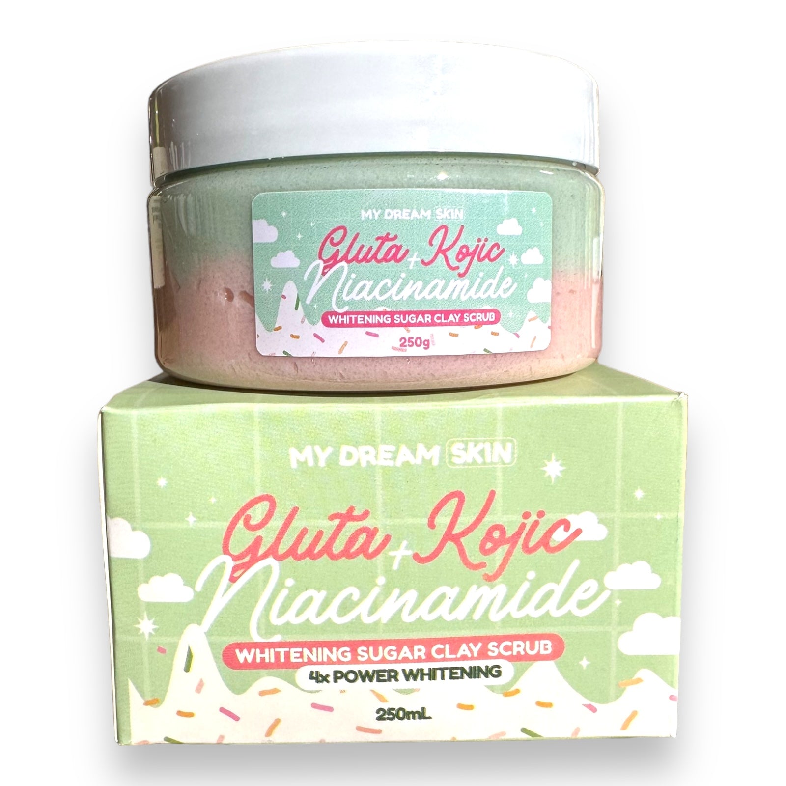 My Dream Skin - Gluta + Kojic Niacinamide Whitening Sugar Clay Scrub 250 ML