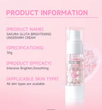 GMEELAN - Sakura GLUta Whitening Underarm Cream - 50X Brightening Booster Sakura Pearl Capsules 30g