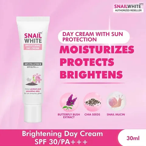 Snail White - Brightening Day Cream Anti - Pollution SPF 30 / PA+++ 30 ML