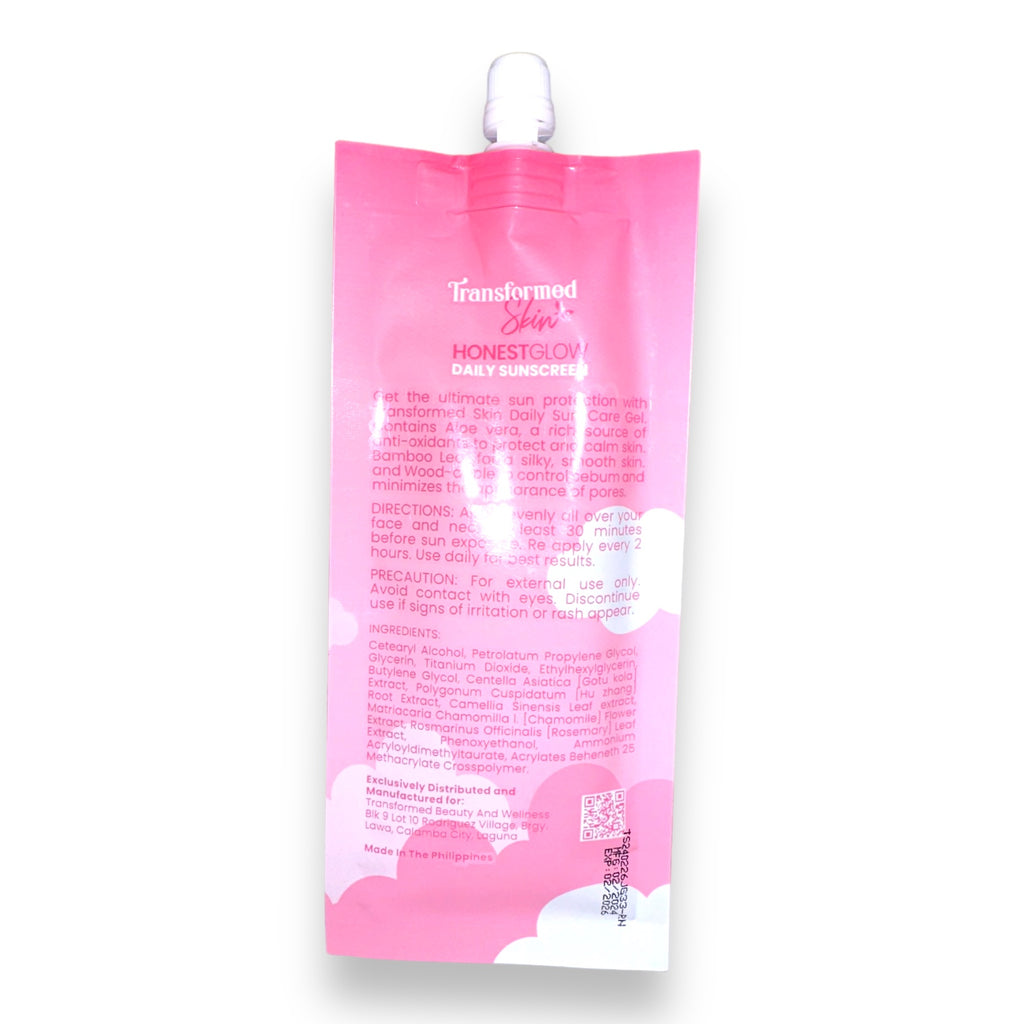 Transformed Skin - Honest Glow Daily Sunscreen SPF 50 - 50g