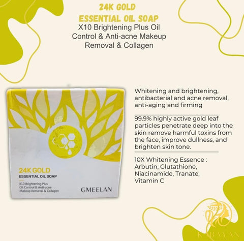 Gmeelan - 24k Gold Essential Oil Soap 100g
