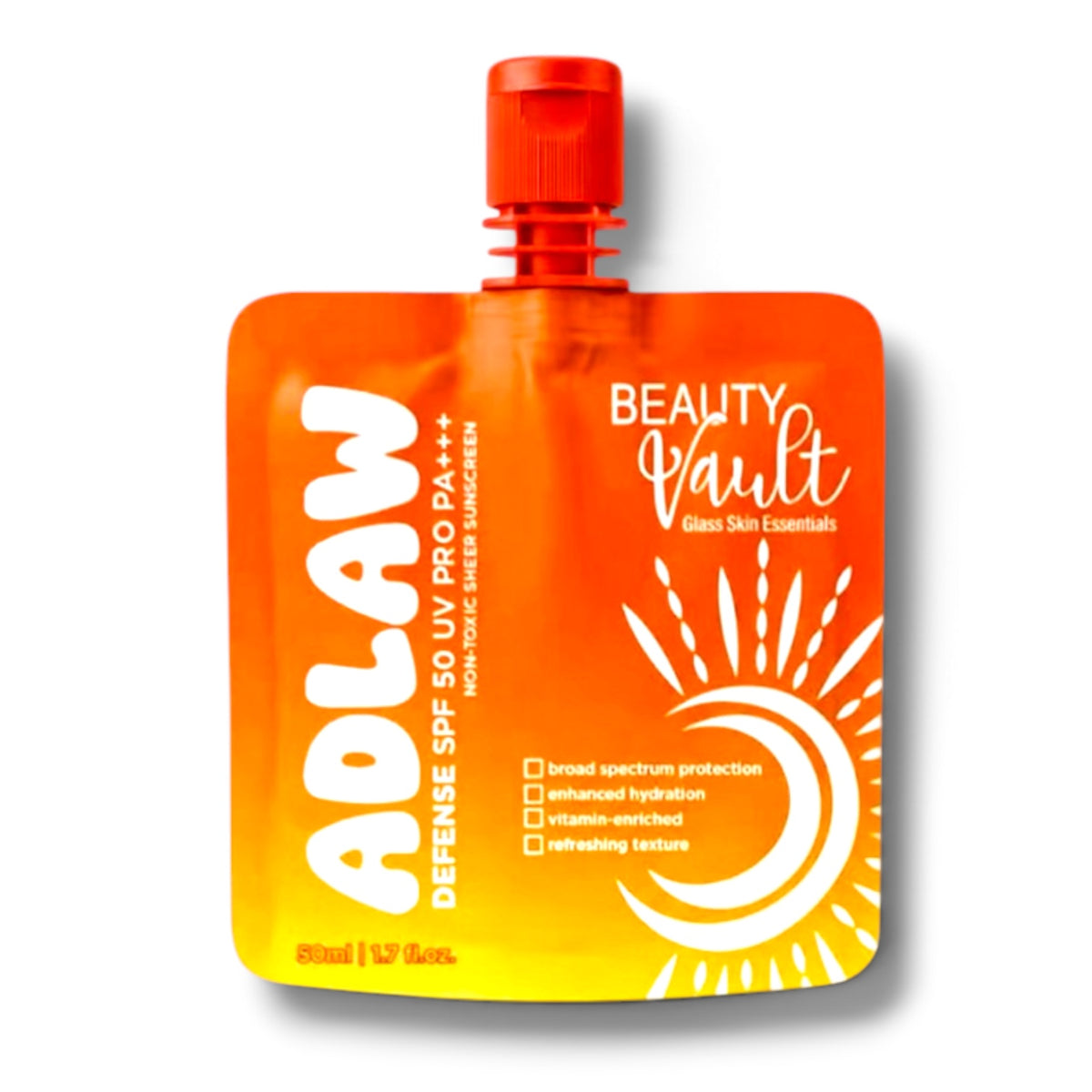 Beauty Vault - ADLAW Defense SPF 50 UV Pro PA++++ Sunscreen – 50ml