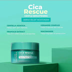 LUXE ORGANIX CICA RESCUE GENTLE BRIGHTENING DERMA RELIEF MOISTURIZER 50G