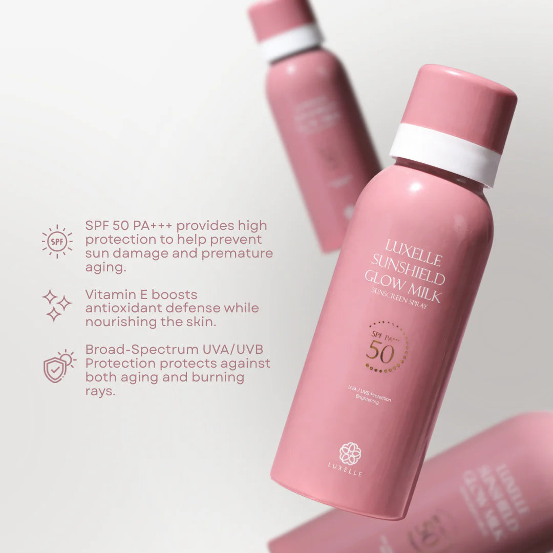 Luxelle - Sunshield Glow Milk SUNSCREEN SPRAY SPF50 PA+++
