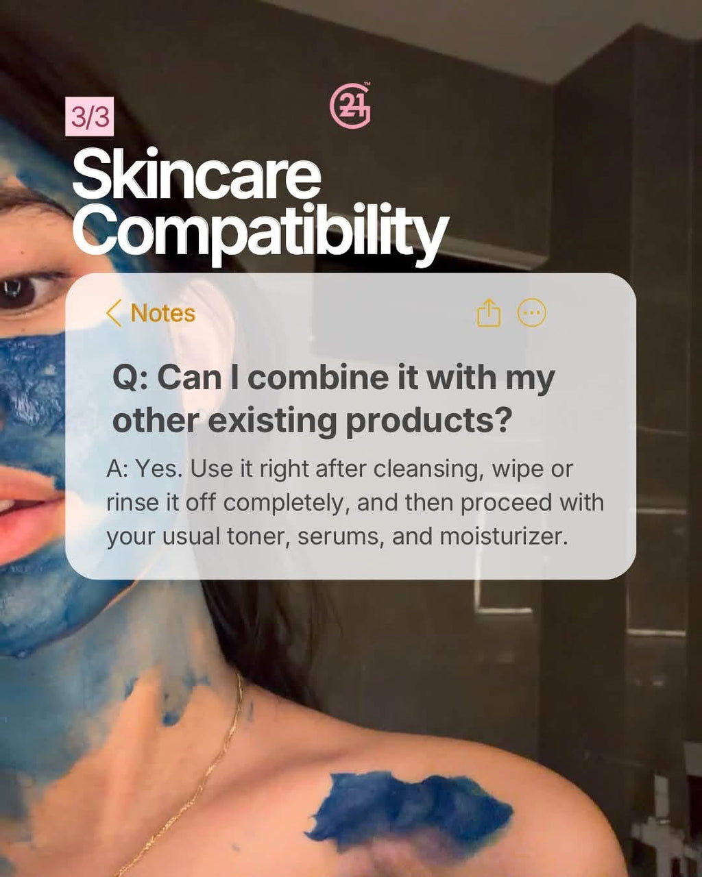 G21 - Morrocan Blue Nila Powder Glow Boosting Mask 200g