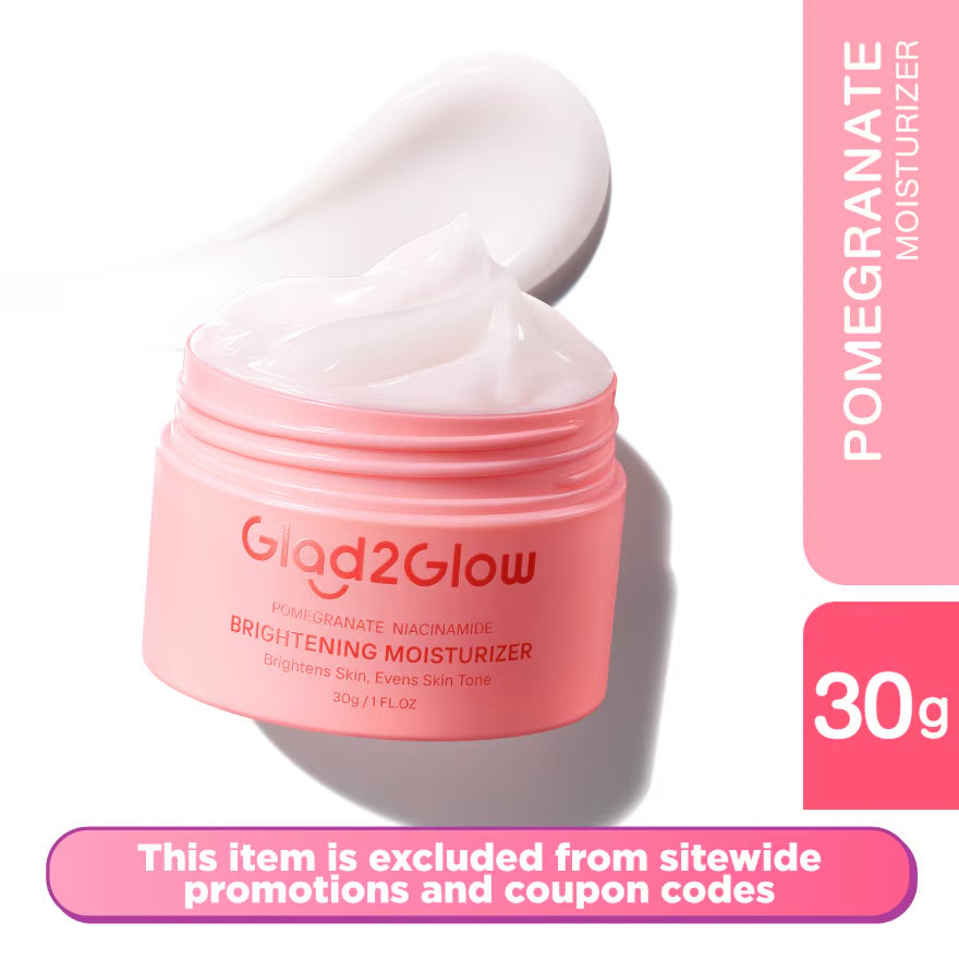 GLAD2GLOW Pomegranate 5% Niacinamide Brightening Moisturizer 30g
