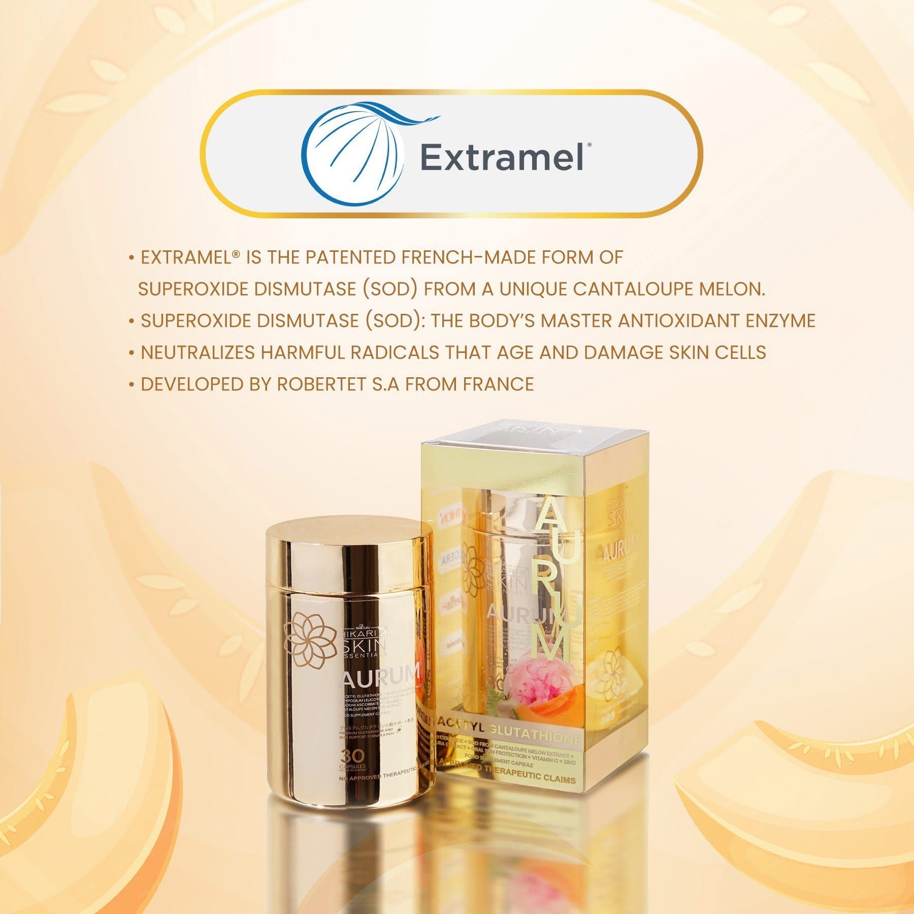 Hikari Skin Essentials - AURUM Glutathione  30 capsules