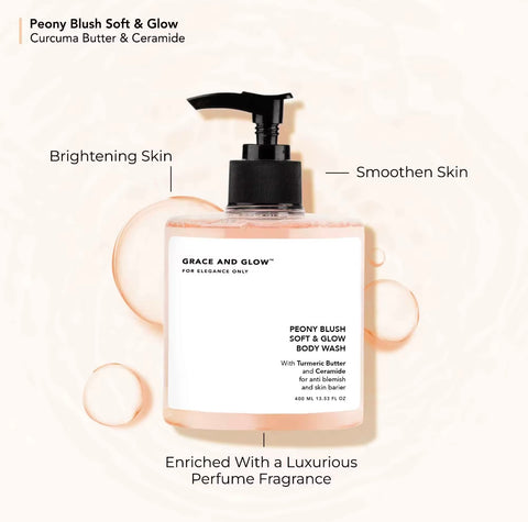 Grace and Glow - PEONY BLUSH SOFT & GLOW Body Wash 400 ml