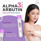 Precious Skin Alpha Arbutin 3+ Collagen Body Serum - Deep White Essence With Alpha Arbutin 45ml ( purple lid )