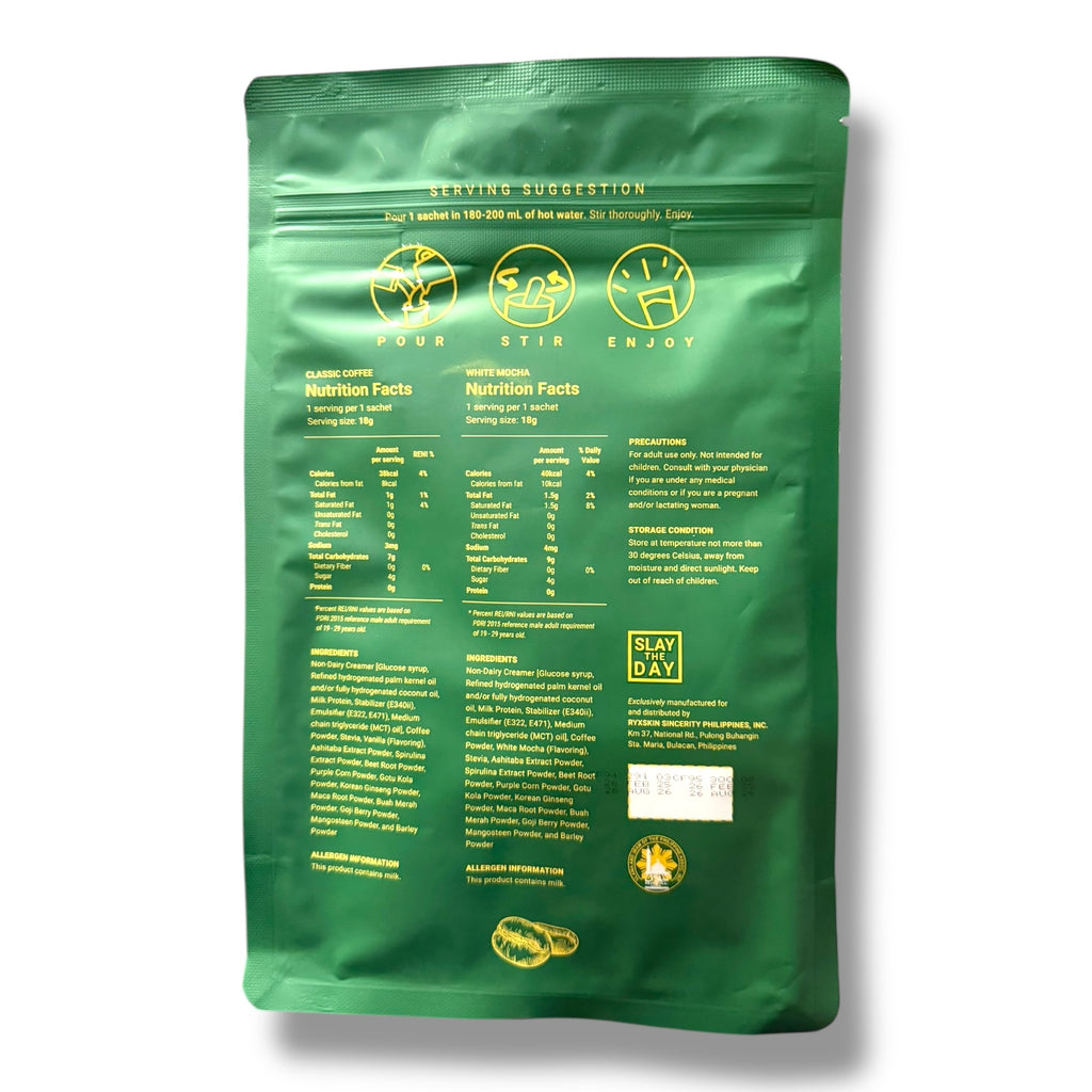 Ryx Skin - Slay Recipe Coffee - Powdered Coffee Mix with Herbal Extract