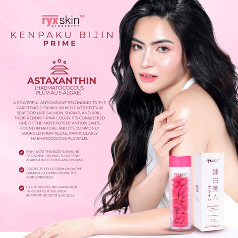 Ryx Skin Kenpakubijin Glutathione Capsul | 62 capsule | made in Japan