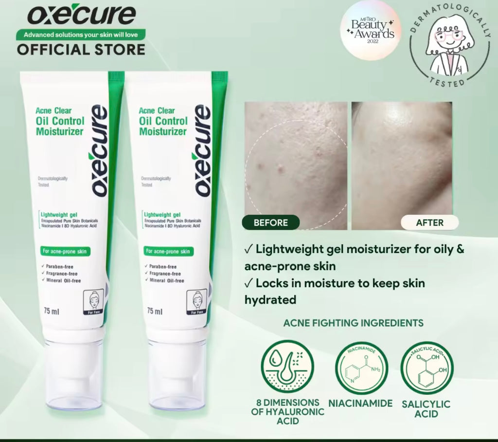 Oxecure - Acne Clear Oil Control Moisturizer 75ML