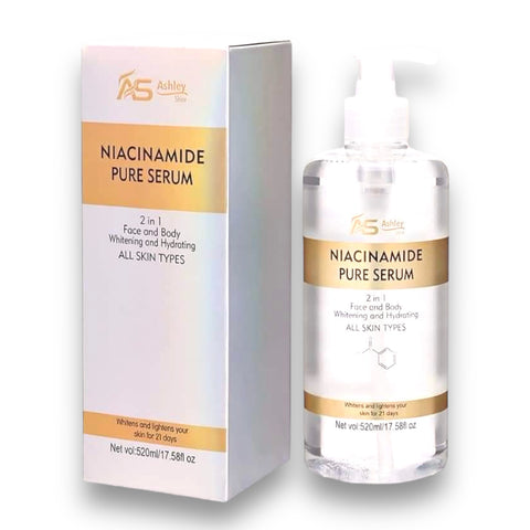 Ahsley - Niacinamide Pure Serum - Face & Body 520 ML