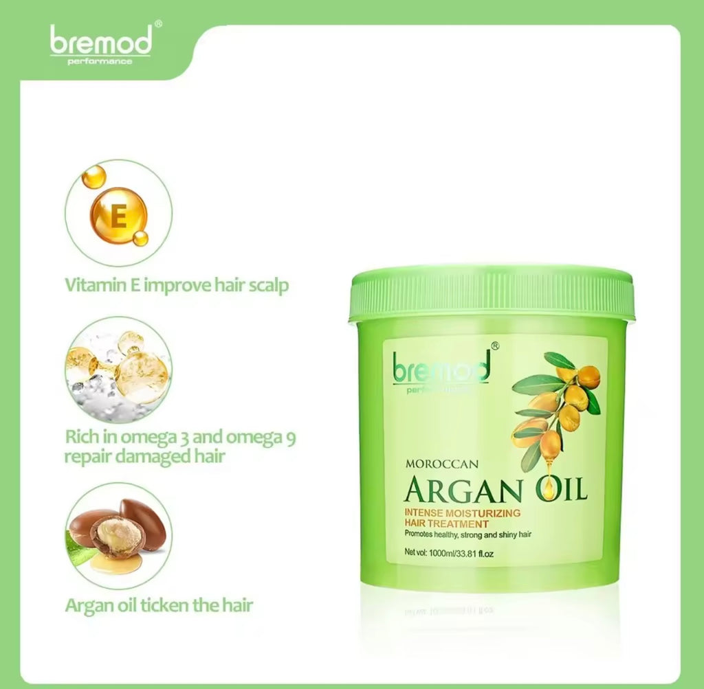 Bremod - Moroccan Argan Oil - Intense Moisturizing Hair Trearment 1000 ml
