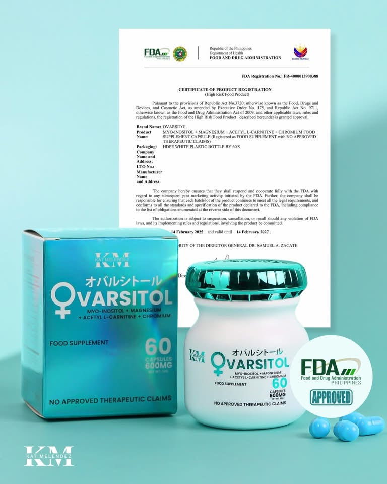 KM - OVARSITOL  Food Supplement - 60 capsules 600 mg
