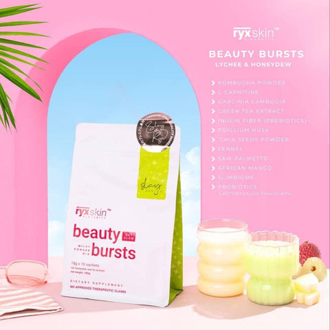 Ryx Skin - Beauty Burst ( Honeydew & Lychee ) 18g x 10 - GREEN