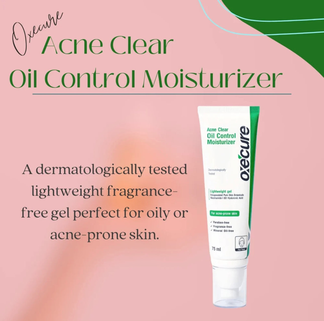 Oxecure - Acne Clear Oil Control Moisturizer 75ML