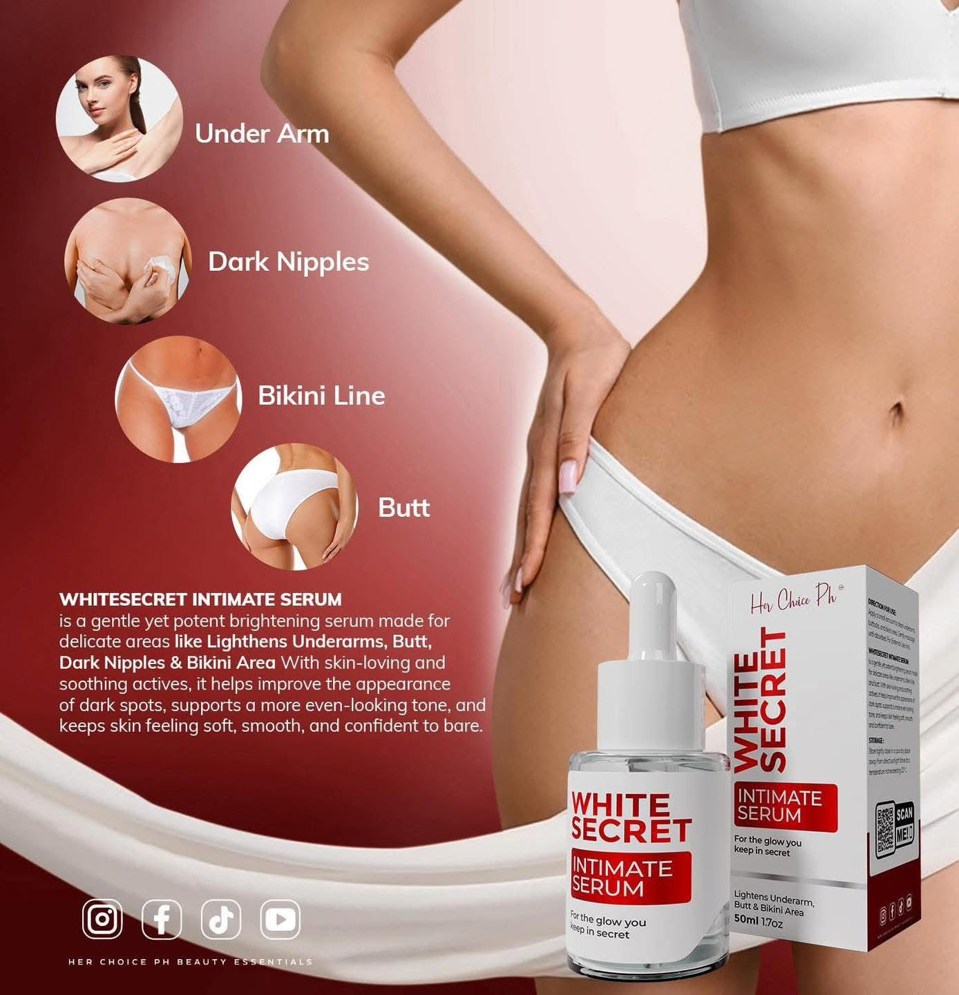 Her Choice - White Secret  INTIMATE SERUM 50ml
