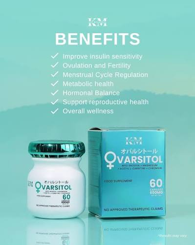 KM - OVARSITOL  Food Supplement - 60 capsules 600 mg