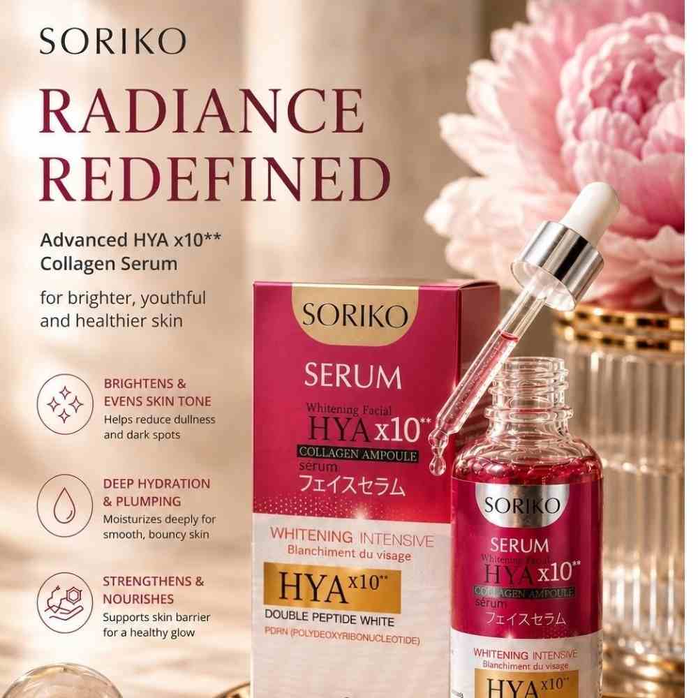 SORIKO - HYA X10 Collagen Ampoule Serum – 30ml