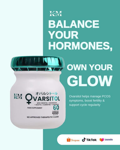 KM - OVARSITOL  Food Supplement - 60 capsules 600 mg