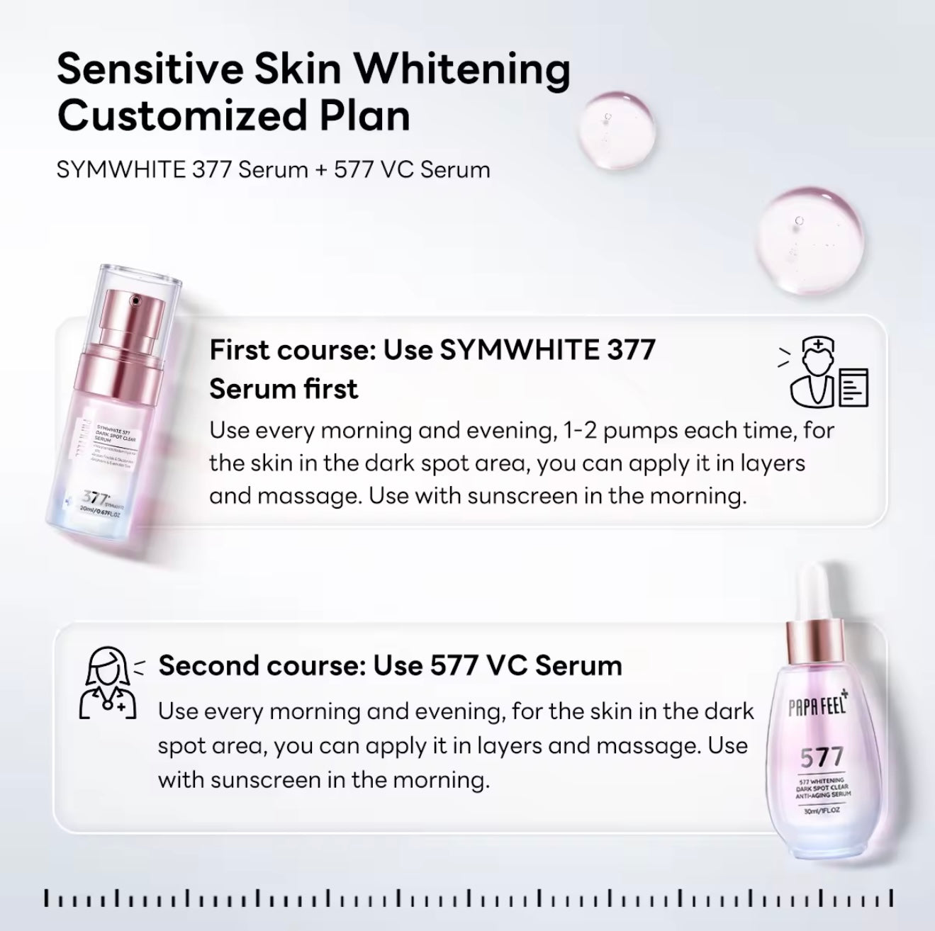 Papa Feel 577 Whitening Dark Spot Clear Anti-Aging Serum 30ml - 577