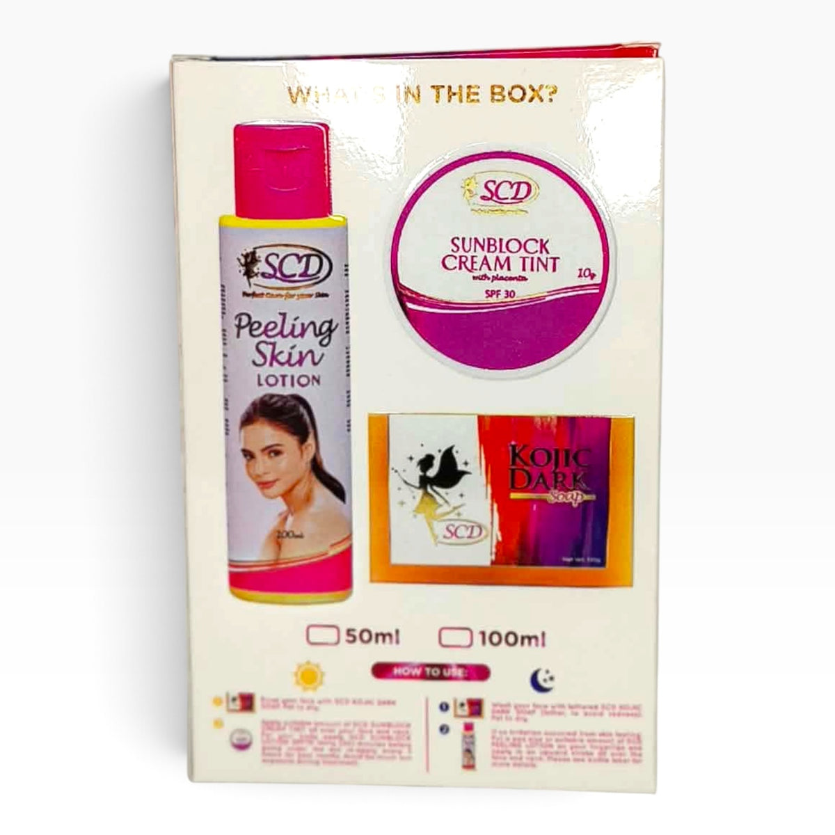 SCD - Peeling Set (Lotion, Sun Protect Cream, Soap)