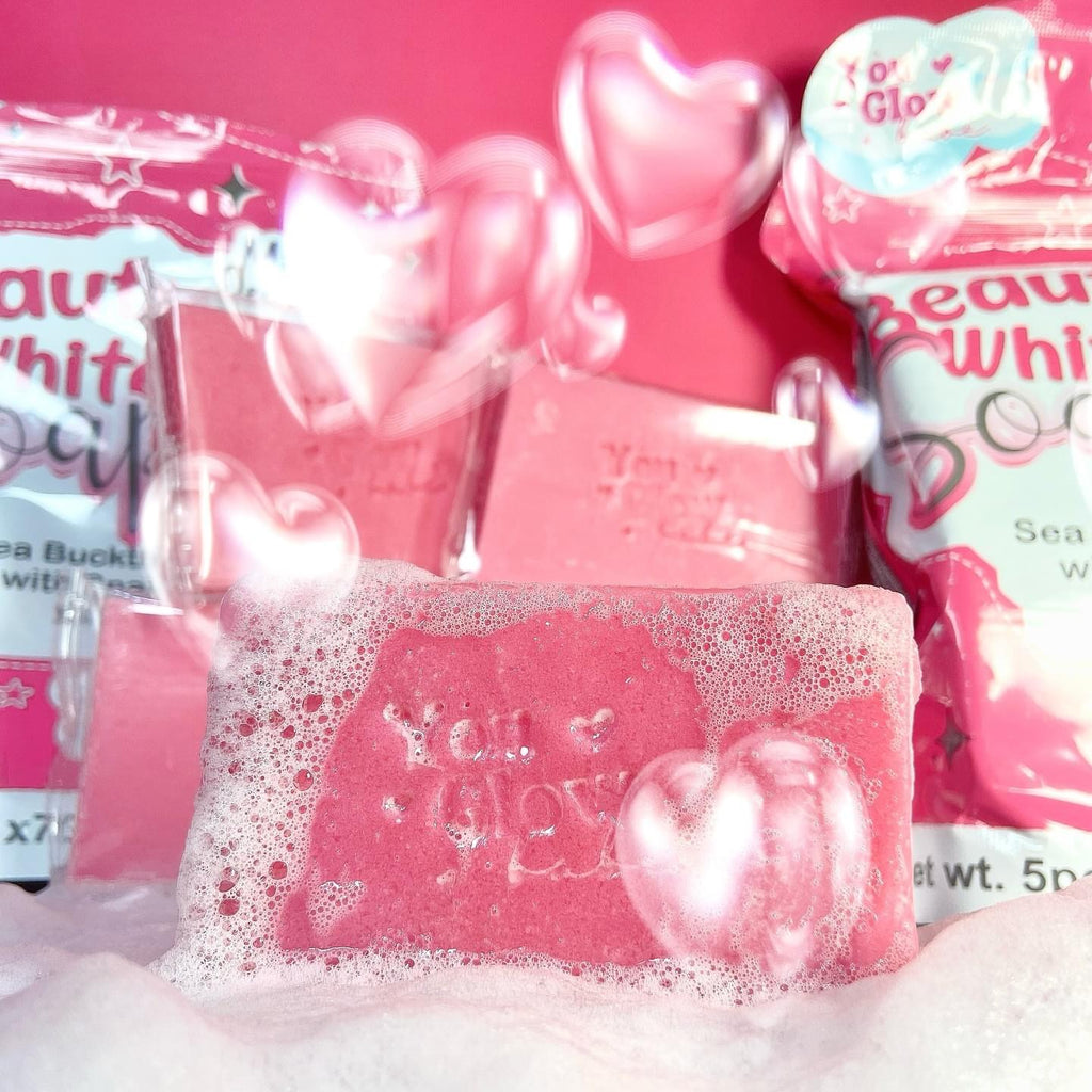 You Glow Babe - BEAUTY WHITE SOAP - Sea Buckhorn with Snail Extract ( 5 X 70g soap )