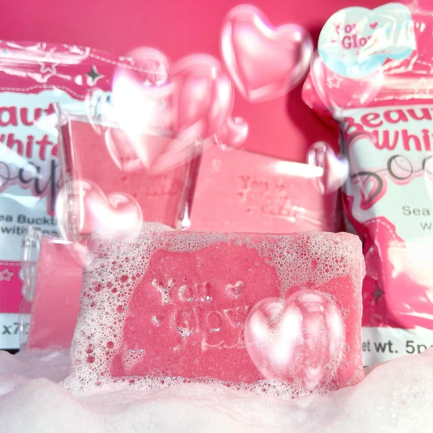 You Glow Babe - BEAUTY WHITE SOAP - Sea Buckhorn with Snail Extract ( 5 X 70g soap )