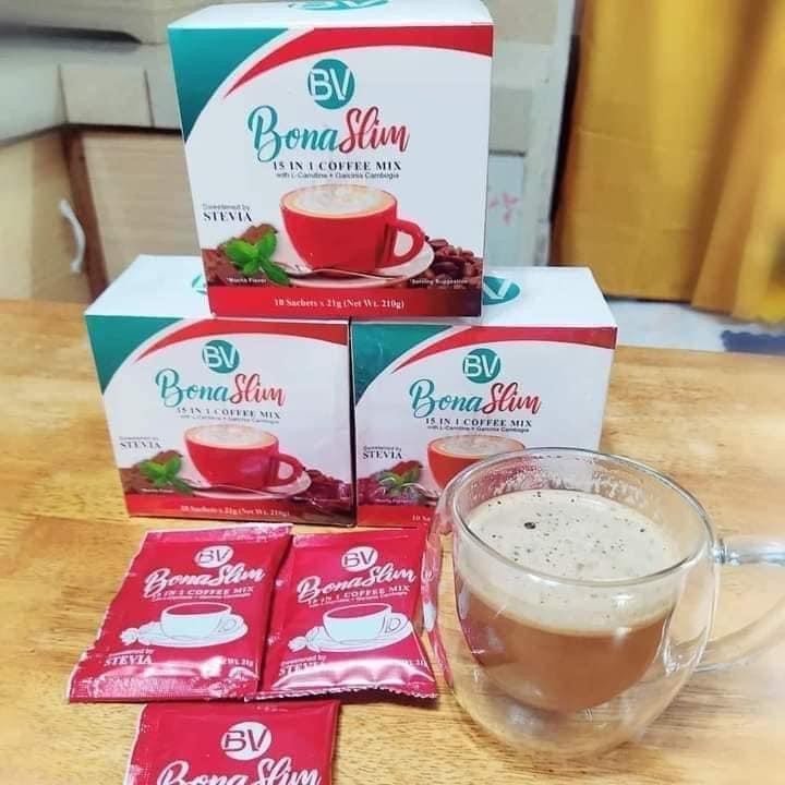 BONA SLIM 15 in 1 Coffee Mix 10 x 15g ( JULY EXPIRY ) sale!!!