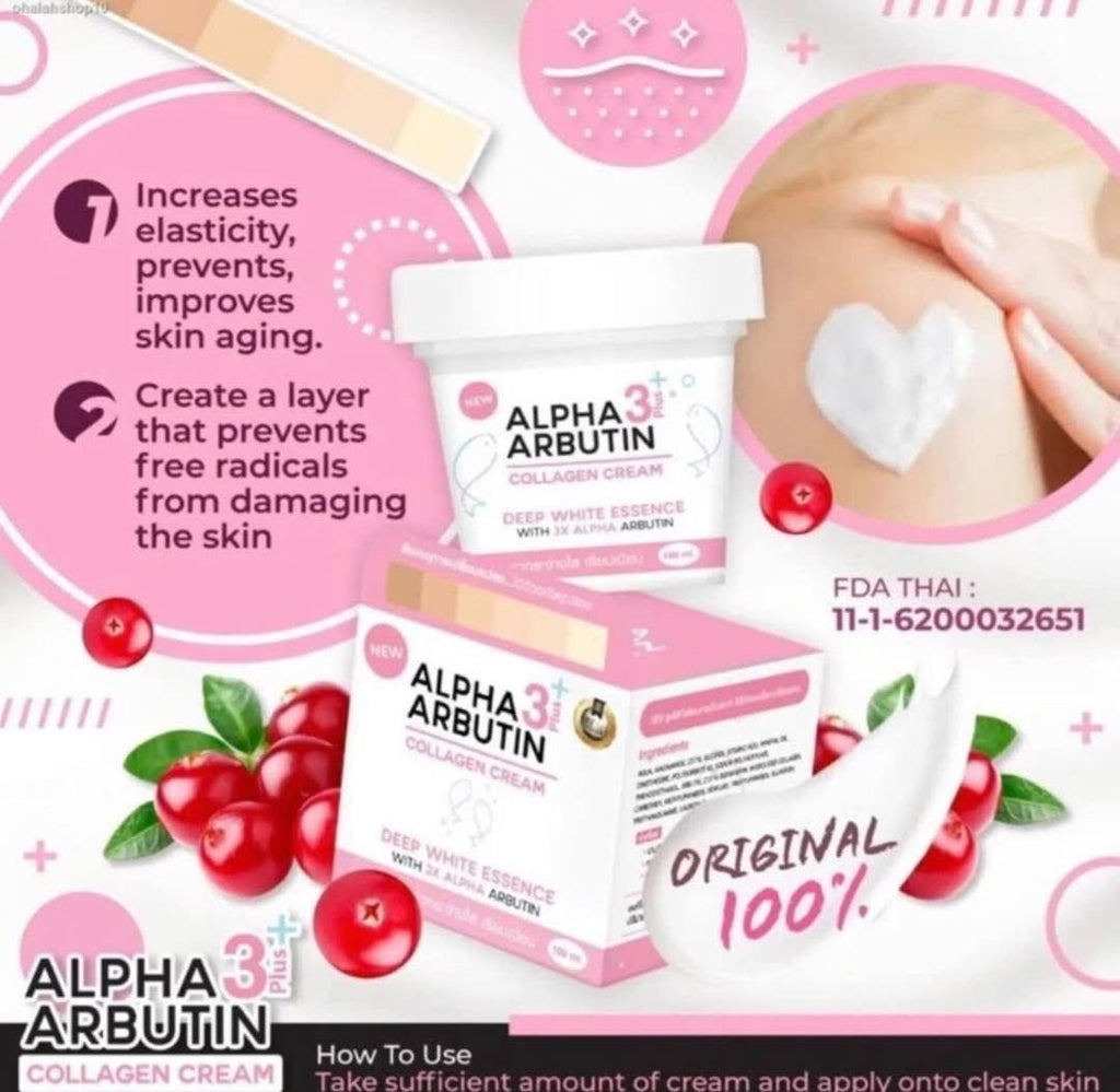 Precious Skin Alpha Arbutin Collagen 3 Plus Cream 100g