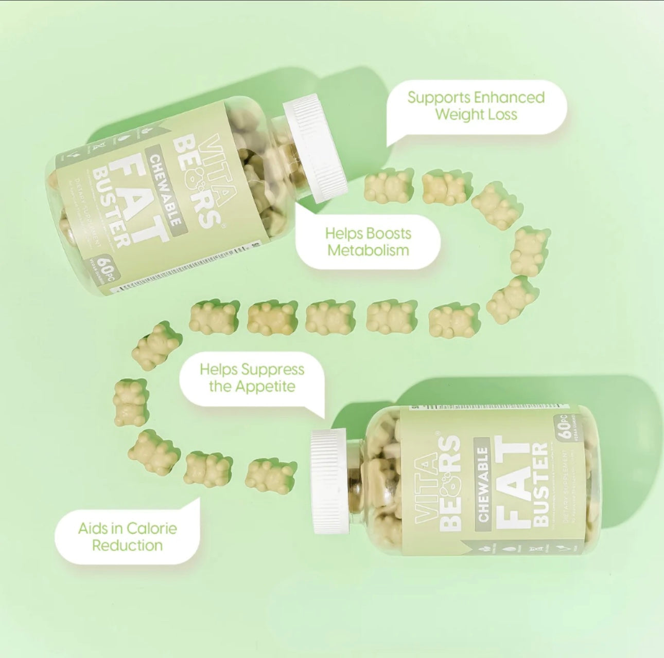 Vita Bears - FAT BUSTER ( Green ) – My Care Kits