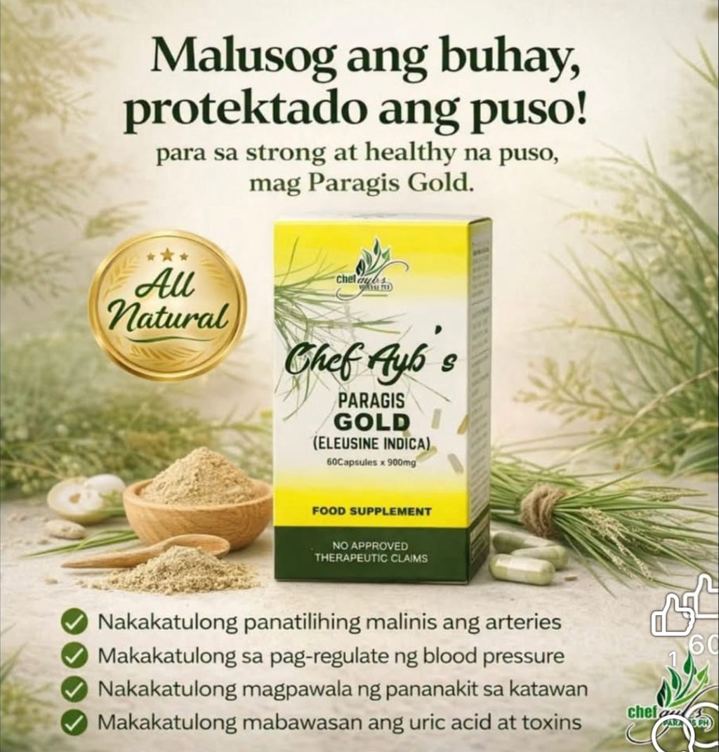 Chef Ayb's - Paragis GOLD Eleusine Indica 60 Capsules x 900mg