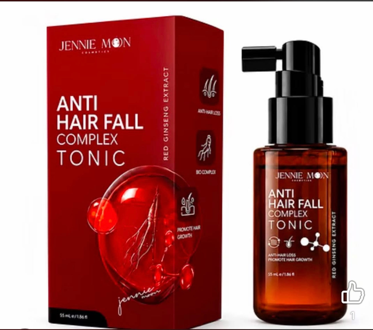 JENNIE MOON - Anti-Hair Fall Complex Tonic – Red Ginseng Extract - 60 mL