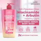 Luxe Organix - Niacinamide + Arbutin Healthy Light Whitening Serum Perfume Infused Body Wash 1000g - ( PINK )