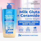 Luxe Organix - Milk Gluta + Ceramide Gentle Bright Serum Perfume Infused Body Wash 1000g ( BLUE )