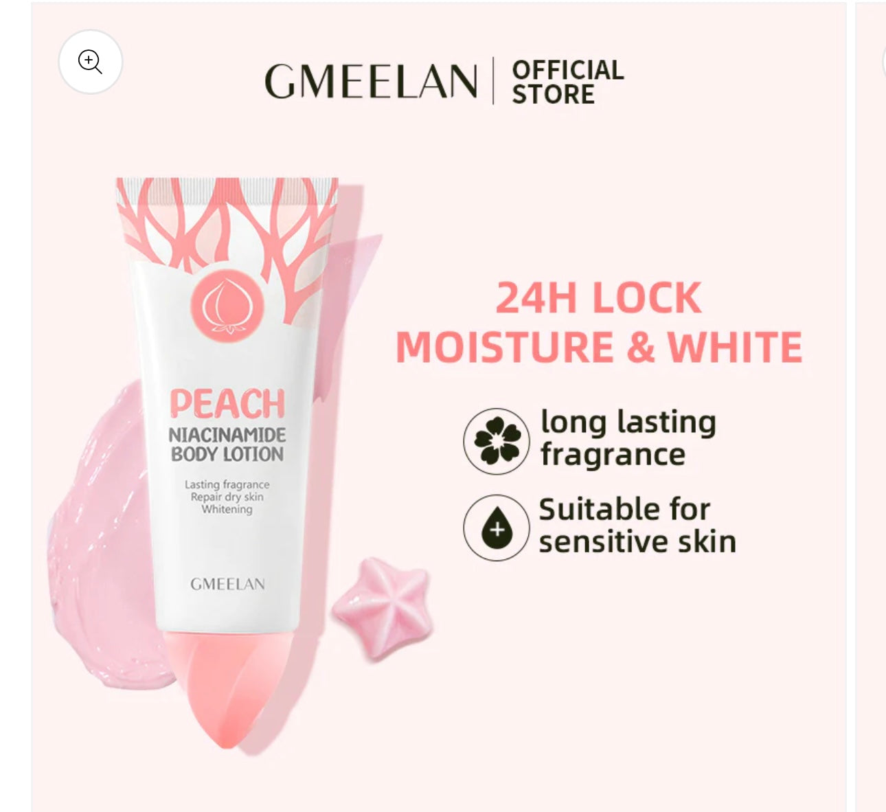 Gmeelan - Peach Niacinamide Body Lotion 100 ML