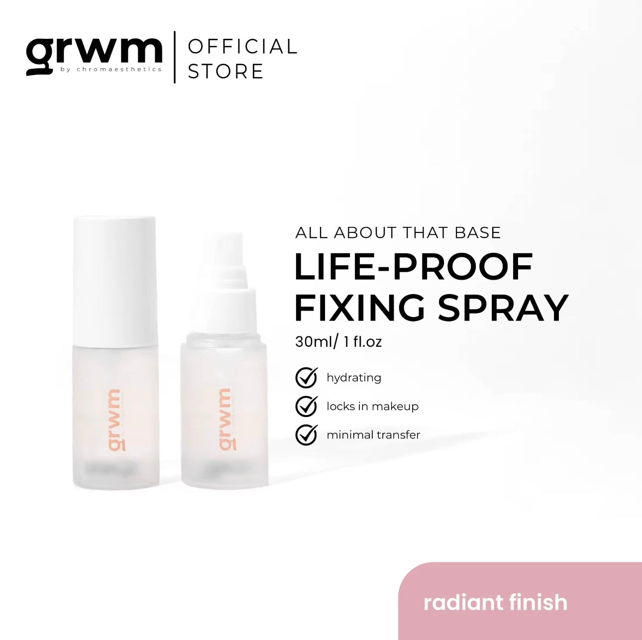 GRWM Cosmetics - LIFE PROOF FIXING SPRAY 30ml