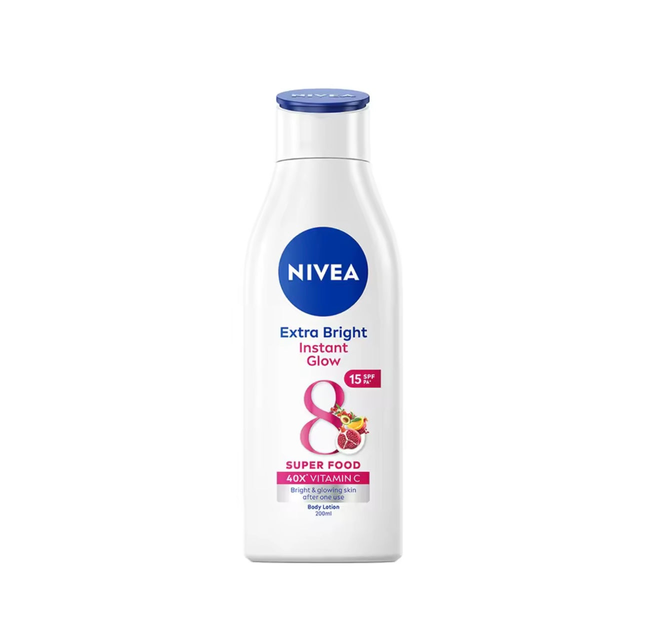 NIVEA - Extra Bright - “INSTANT GLOW” Supe Food SPF 15 Body Lotion 200 ML