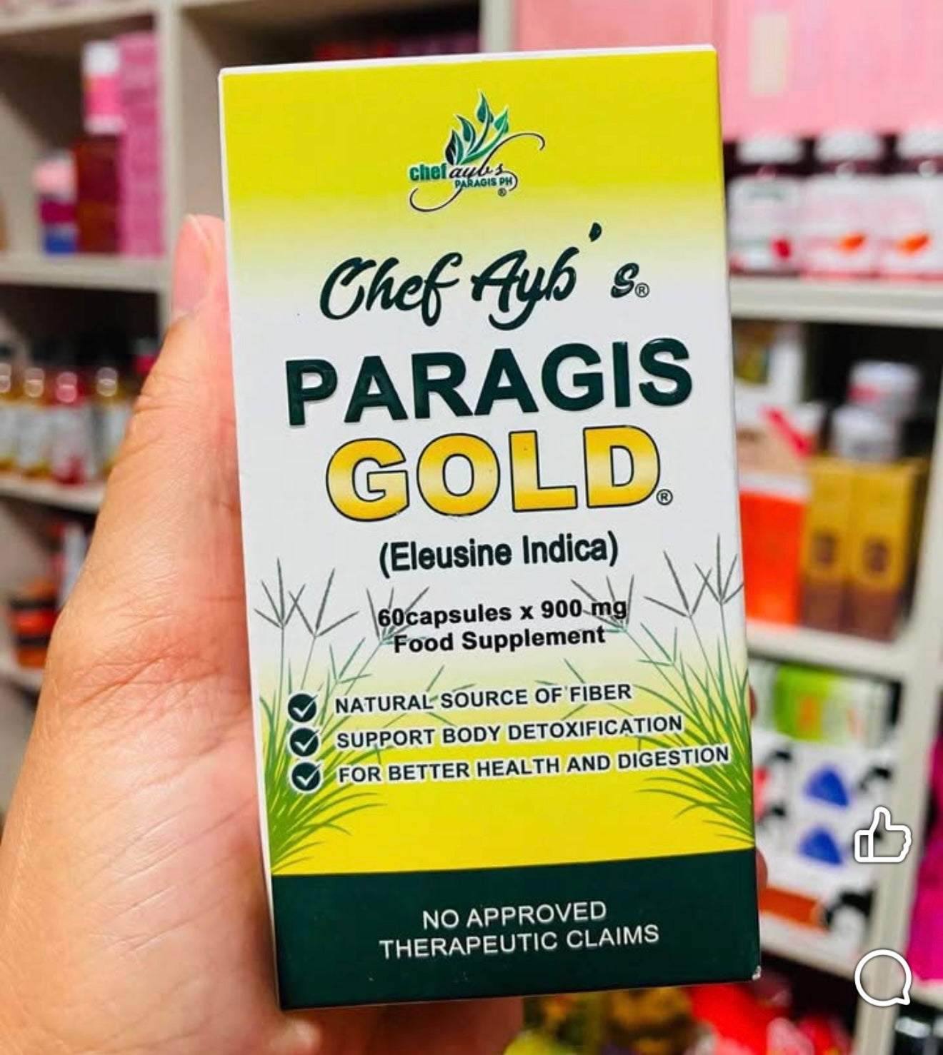 Chef Ayb's - Paragis GOLD Eleusine Indica 60 Capsules x 900mg