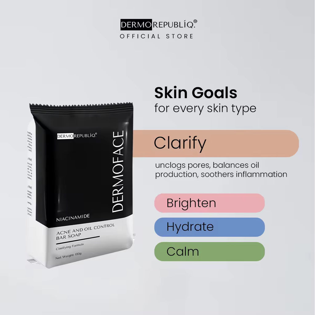 Dermo Republiq Dermoface - Niacinamide Acne & Oil Control Bar Soap 135g