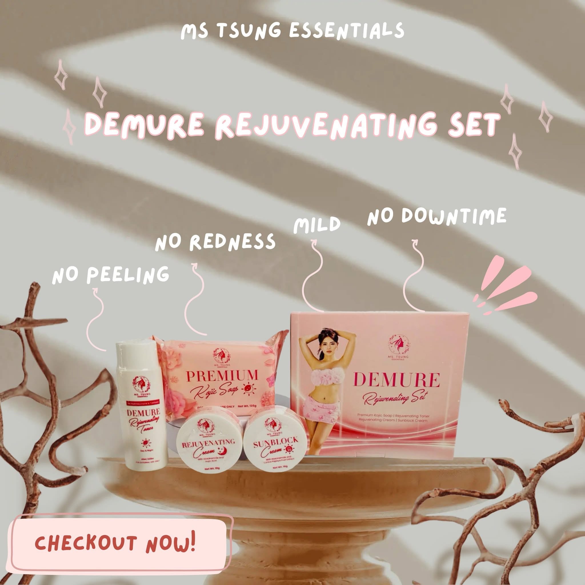Ms. Tsung Essentials - DEMURE Rejuvenating set – My Care Kits