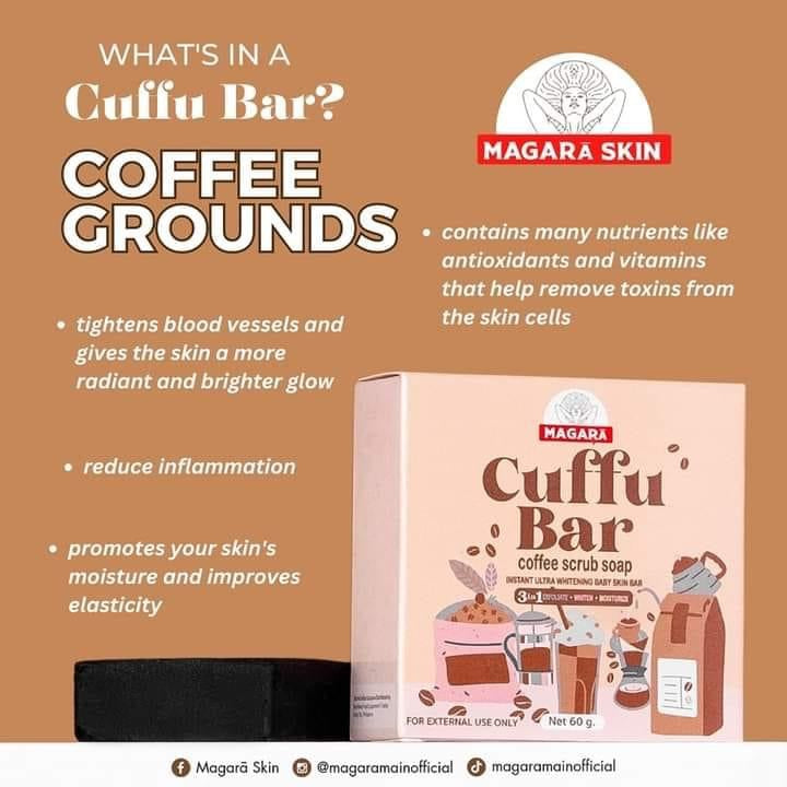 Magara Skin - CUFFU BAR Coffee Scrub Soap 60g