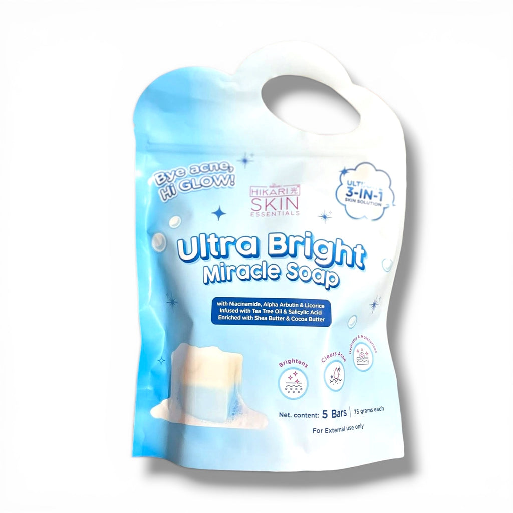 Hikari Skin Essentials Ultra Bright Miracle Soap 5x75g