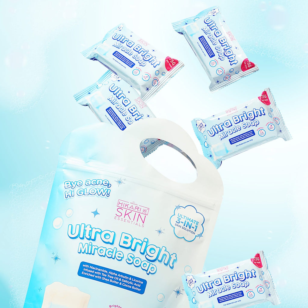 Hikari Skin Essentials Ultra Bright Miracle Soap 5x75g