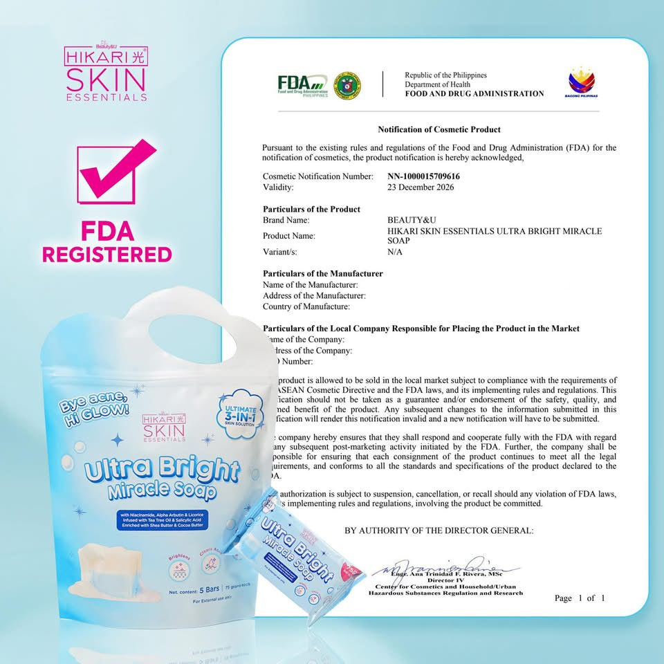 Hikari Skin Essentials Ultra Bright Miracle Soap 5x75g