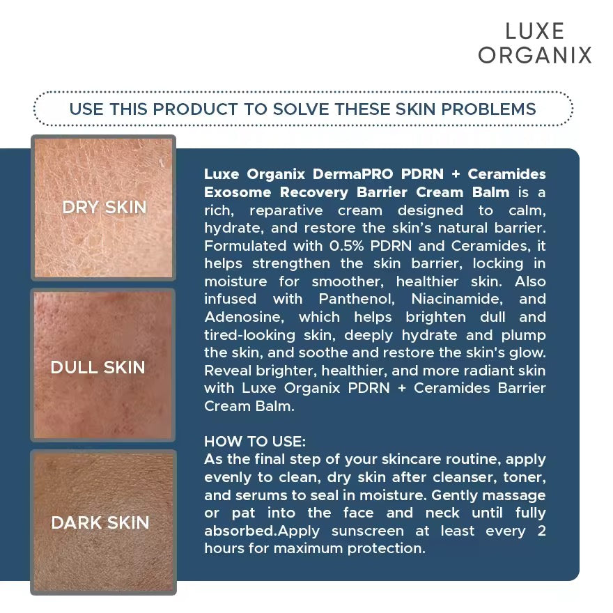 Luxe Organix - PDRN+Ceramides Exosome Recovery Barrier Cream Balm 30g