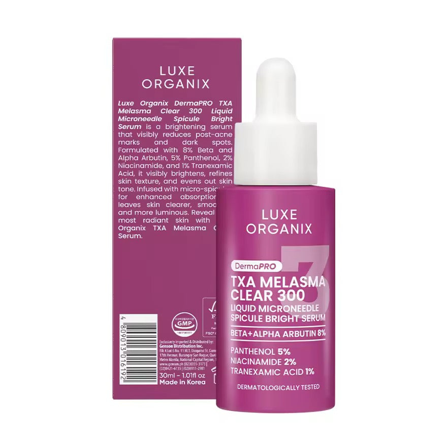 Luxe Organix - TXA Melasma Clear 300 Microneedle Spicule Bright Serum 30ml